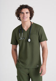 Men's Grey's Anatomy Evolve V-Neck "Journey" Top - BodyMoves Scrubs Boutique